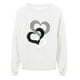 thumbnail image 3 of Hot Sale!!Valentine Day Shirts for Women Love Heart Crewneck Sweatshirt Cute Gnome Sweater Tops Pullover Outfits Gifts Clothes Love Neck Sweater Casual Women's Long Blouse Sleeve Loose Top Print O, 3 of 6