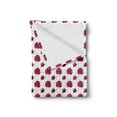 thumbnail image 2 of Vintage Rose Soft Flannel Fleece Throw Blanket, Continuous Feminine Flowers on Polka Dots Background, Cozy Plush for Indoor and Outdoor Use, 50" x 70", Baby Pink Raspberry, by Ambesonne, 2 of 5