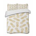 thumbnail image 2 of Quilts Twin Size, Pineapple Soft Comforter Bedding Set for Bed, Yellow Summer Tropical Fruit Minimalist Lightweight Quilted Bedspread with Pillow Cover(2 Pieces) for All Season, 68x86 Inch, 2 of 6