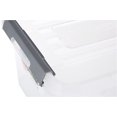 thumbnail image 3 of Caja con tapa, 21 l, transparente/gris, 3 of 4