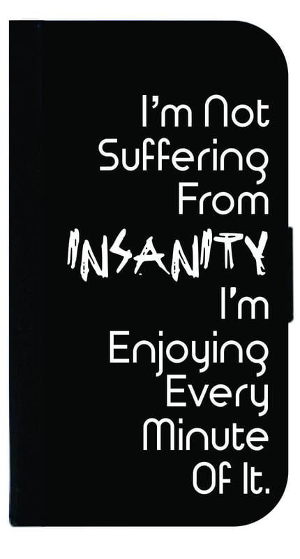 Insanity Quote in Colorful PU Leather and Suede Gym Bag