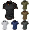 thumbnail image 5 of zfhfof Men's Muscle Polo Shirts Summer Raglan Short Sleeve Slim Fit Tops Fashion Casual Button Golf T-Shirt, 5 of 5