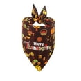 thumbnail image 1 of TIELUTT Thanksgiving Dog Bandana Fall Pet Scarf Adjustable Pumpkin Turkey Maple Leaf Triangle Bib Thanksgiving Clothing Clothing Dog Chain with Name Dog Custom Reflective Dog Color for Dogs Boy Dog L, 1 of 8