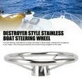 thumbnail image 3 of Style Stainless Boat Steering Wheel, 13-1/2 Inch Boat Steering Wheel Easy Installation  for Yacht Speedboat Pontoon, 3 of 7