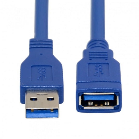 JSER USB 3.0 Type-A Male to Female Extension 1.0M Cable Blue 100cm