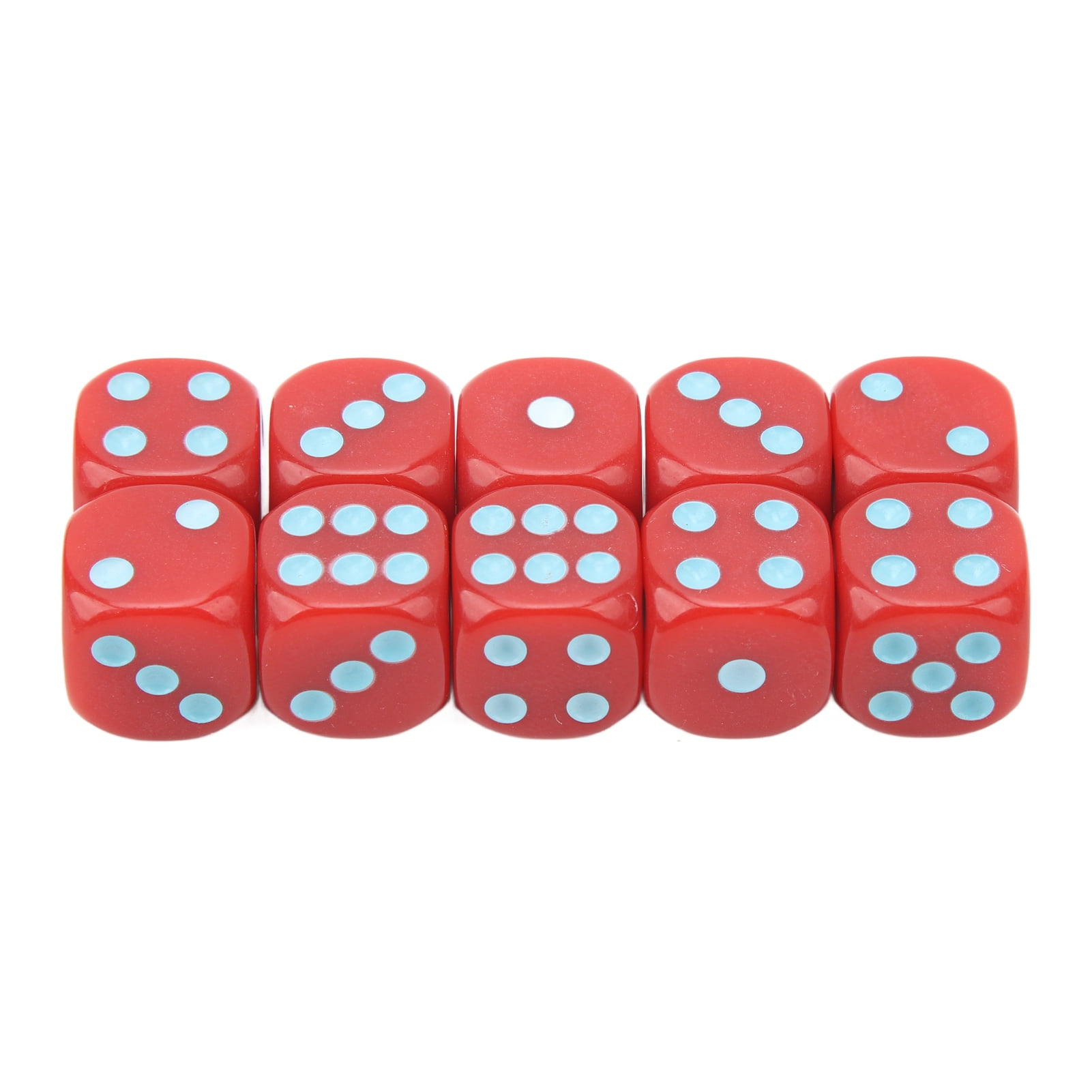 Jeu de dés 12pcs dés à six faces coins arrondis dés colorés en Jeu de dés 12pcs dés à six faces coins arrondis dés colorés en