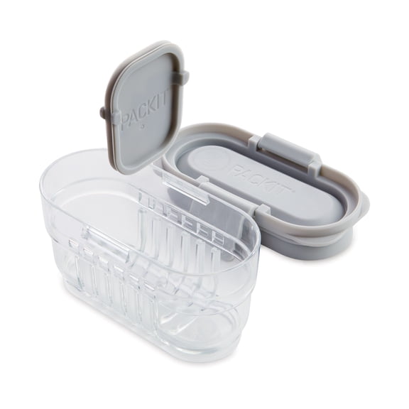 Packit Mod Mini Bento Food Storage Container, Steel Gray