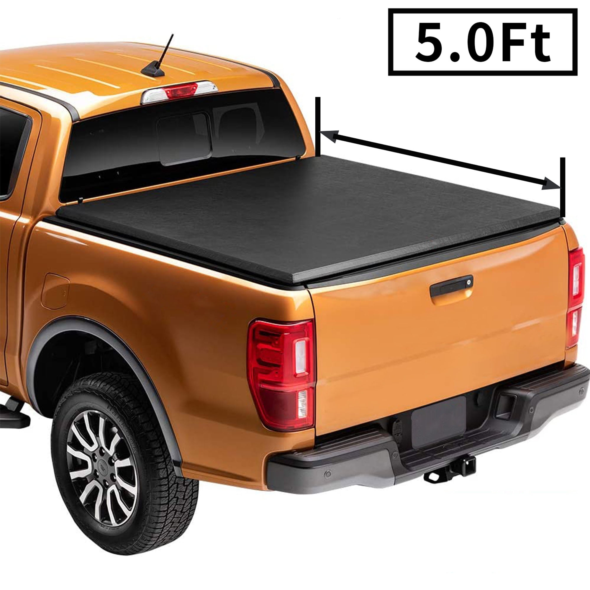 Roll Up Truck Bed Tonneau Cover Soft Fold Tonneau Cover For 2016 2020 Toyota Tacoma 5 Walmart Com Walmart Com