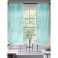 thumbnail image 2 of Turquoise Sheer Curtains 63 Inch Length 2 Panels Set, Modern Abstract Art Ombre Striped Voile Window Treatment Rod Pocket Curtains Sheers Drapes for Bedroom/Living Room/Kitchen 52x"63"x2, 2 of 7