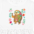 thumbnail image 4 of Inktastic Sloth Cute for Girls Girls Toddler Dress, 4 of 5