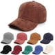 thumbnail image 4 of Gorra de béisbol de pana, clásica, ajustable, suave y lisa, color café, 1 unidad., 4 of 5