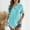 02 Sky Blue, variant on Weiqiqre Oversized Tshirts for Women Button Down Shirt Cotton Short Sleeve Loose Fit Blouse Collared Casual Work Tops
