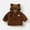 Brown, variant on fnnxnal 3-4T Toddler Jacket Black, Animal Hooded with 3D Ears, Soft Hypoallergenic Polyester, Zipper Closure, Warm for Fall Winter, Machine Washable