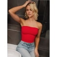 thumbnail image 3 of Women's Basic Casual Strapless Backless Bandeau Bra Tube Top, 3 of 5