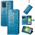 thumbnail image 2 of Funda Cartera FOXDOCK para MOTO E13 , Flip PU con Relieve de Gatos y Perros, Tarjetero y Soporte, 2 of 6