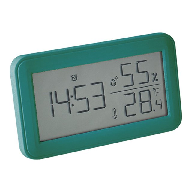 Lksixu Digital Alarm Clock With LCD Display Thermometers Hygrometer Digital Temperature Humidity Monitor Snooze Alarm With Smart Clock Calendar Electronic Clock Electronics for Home Office School