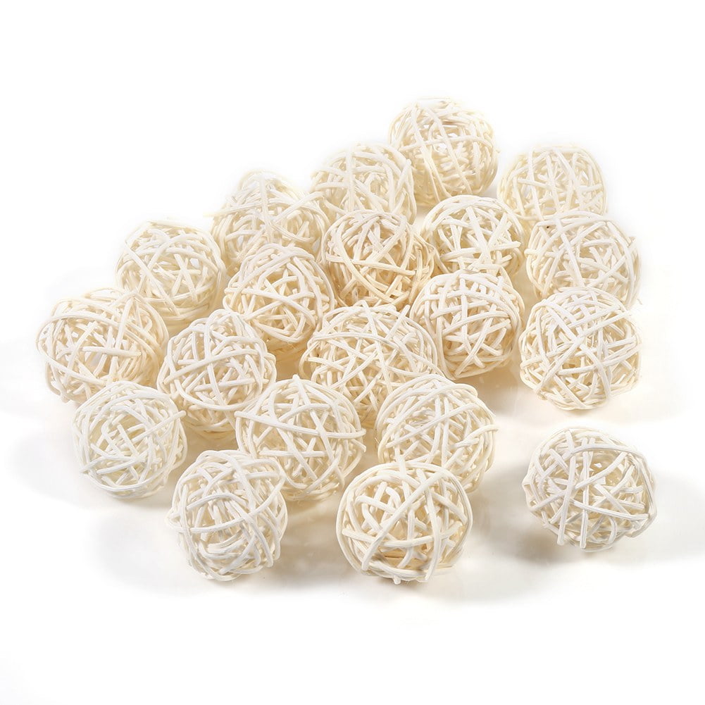 HERCHR Rattan Balls, 20Pcs Decorative 