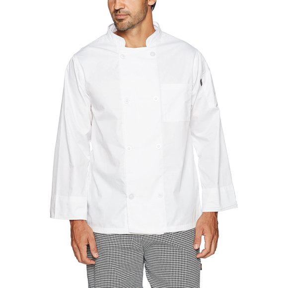 Chef Code Mens 8 Pearl Button Chef Coat