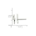 thumbnail image 3 of Gem & Harmony Sterling Silver Lightning Bolt Post Earrings for Women, 3 of 5