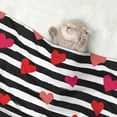 thumbnail image 2 of Naloa Hearts And Lines1 Dog Blanket, 3 Sizes Cat Blanket for Indoor Cats Large Medium Small Dog Gifts-Large, 2 of 8