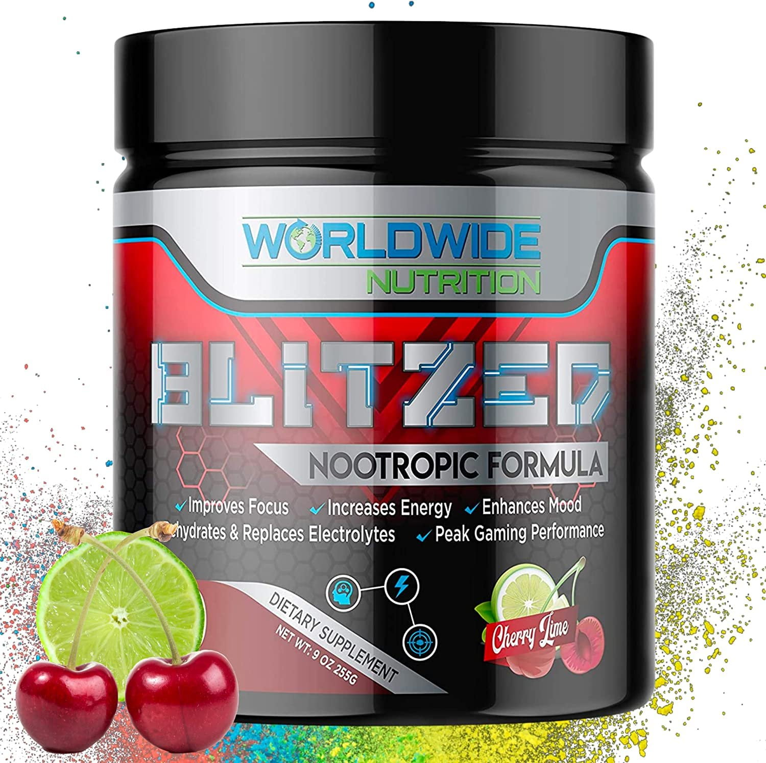Worldwide Nutrition Blitzed Nootropic Formula All Natural Energy