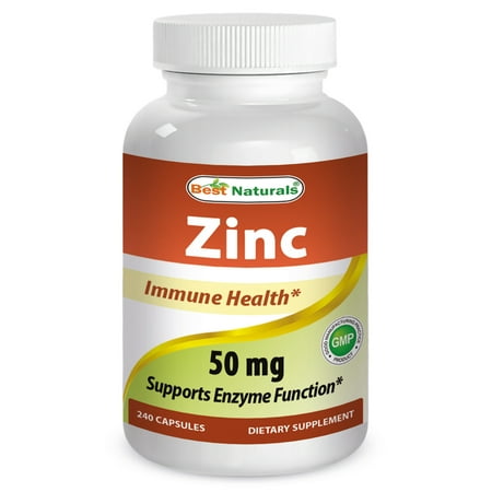 Best Naturals Zinc 50 mg 240 Tablets (Best Form Of Zinc)