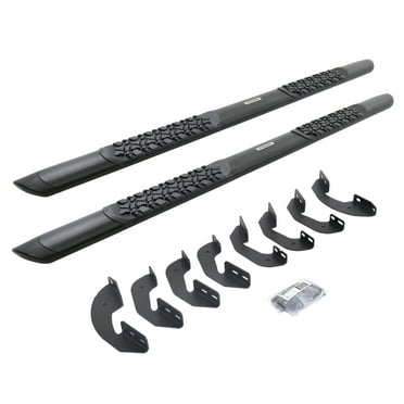 Go Rhino V3443580T V-Series V3 Aluminum Side Steps w Mounting Brackets Kit - TextBlack - Double Cab For Toyota 22-24 Tundra (Extended Cab Pickup)