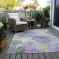 thumbnail image 6 of Addison Rugs Chantille Indoor/Outdoor Transitional Floral Lavender Washable Rectangle Rug, 10' x 14', 6 of 6
