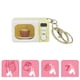 thumbnail image 2 of LED Light Up Microwave Keychain with Auditory Feature Lobster Clasp Design Key Decoration Toy for Outdoor Family Fun Yellow, 2 of 4