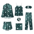 thumbnail image 5 of Conjunto de pijama de 7 piezas para mujer, Sexy ropa de dormir, trajes de dormir suaves y dulces, regalo para el hogar, otoño e invierno, 2024, 5 of 5