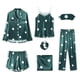 thumbnail image 5 of Conjunto de pijama de 7 piezas para mujer, Sexy ropa de dormir, trajes de dormir suaves y dulces, regalo para el hogar, otoño e invierno, 2024, 5 of 5