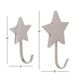 thumbnail image 5 of Decode Set of 2 glam 6 and 9 Inch stainless steel star wall hooks, 5 of 5