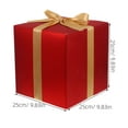 thumbnail image 2 of UPOUART Festive Style Christmas Present Box Red Paper 1Set, 2 of 8