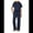 Blue Suit, variant on Women'S Two-Piece Casual Suit Travel Sportswear Short-Sleeved Wide-Leg Casual Sports Suit Blue Suit XL