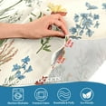 thumbnail image 3 of Yayeee Kitchen Curtains Tier Pair Light Filtering 27"x36" Rod Pocket Short Cafe Window Panel, Beige Wildflowers, 3 of 7
