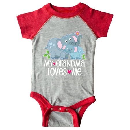 

Inktastic My Grandma Loves Me Baby Outfit Gift Baby Boy or Baby Girl Bodysuit