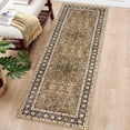 thumbnail image 2 of Garvee 2'x6' Runner Area Rug, Washable Persian Rug Vintage Boho Carpet Non Slip Soft Rug for Hallway Kitchen Entryway, Yellow, 2 of 9