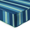 thumbnail image 4 of Jordan Manufacturing 46.5" x 24" Sullivan Vivid Blue Stripe Rectangular Outdoor Deep Seat Chair Cushion Set with Welt, 4 of 11
