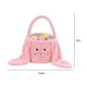 thumbnail image 2 of Cesta de Pascua para buscar huevos, cesta de conejo de Pascua de peluche rosa, cubos de Pascua con orejas largas, bolsas de Pascua para conejos, decoraciones de Pascua, dulces y regalos., 2 of 6