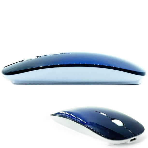 Ratón Bluetooth KLO recargable para MacBook/portátil azul