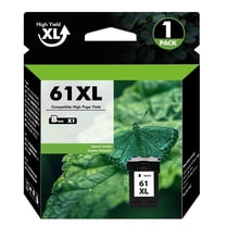 61 Ink Cartridge Black Compatible for HP 61XL Black Ink for Envy 4500 5530 4502 Officejet 4630 4635 DeskJet 1000 1010 2050 2510 Printer (1-Pack)