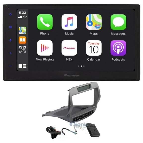 Pioneer Double DIN Bluetooth Car Stereo Upgrade for 2010-2015 Chevrolet Camaro Includes In-Dash Car Stereo, Dash Kit, with Standard Audio System