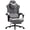 Grey, variant on Dowinx Gaming Chair with Heated Massage Lumbar Support,Big and Tall Fabric Gaming Chairs for Adults with Footrest, Ergonomic Computer Game Chair with Poket Spring Cushions, 350lbs, Gray