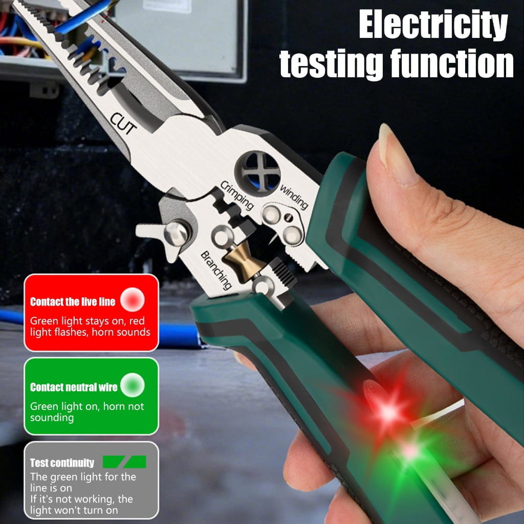 CEORPER Portable Wire Stripper Tool Voltage Ergonomic Handle Stainless Steel for Electrical Maintenance