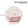 thumbnail image 3 of Kll Octagon Drink Coasters Set Of 4,Pu Leather Absorbent Coasters Set Decorative Coffee Cup Coasters Housewarming Gift For Home Decor-Cute Bathtub, 3 of 9