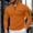 Orange, variant on Men's Long Sleeve Polo Shirts Quarter Zip Up Mock Neck Pullover Color Block Slim Fit Golf Shirts
