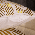 thumbnail image 4 of Funda Para Cojin Decorativo Almohada De Terciopelo 45 x 45 cm COMBO 2, 4 Pzs Blancos Lineas Dorados, 4 of 5