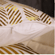 thumbnail image 4 of Funda Para Cojin Decorativo Almohada De Terciopelo 45 x 45 cm COMBO 2, 4 Pzs Blancos Lineas Dorados, 4 of 5