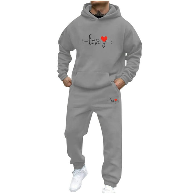 RXMEKW Chandail à Capuche pour Hommes, Survêtement Confortable avec Design Imprimé Décontracté