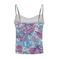 thumbnail image 4 of Gibobby Chaleco de mujer, camisola suelta sin mangas con cuello en V, camiseta con tirantes finos, camisetas sin espalda(Morado,XG), 4 of 5